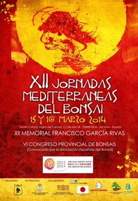 Cartel XII Jornadas Mediterráneas del Bonsái